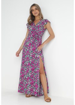 Fioletowa Sukienka Metinise ze sklepu Born2be Odzież w kategorii Sukienki - zdjęcie 142241746