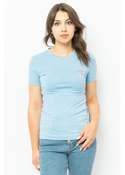 t-shirt damski guess w2yi44 j1311 niebieski ze sklepu Royal Shop w kategorii Bluzki damskie - zdjęcie 142249447