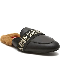 Love Moschino Mule | z dodatkiem skóry ze sklepu Gomez Fashion Store w kategorii Klapki damskie - zdjęcie 142255309