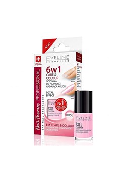 Eveline Nail Therapy Professional 6w1 Care&amp;Colour odżywka do paznokci nadająca kolor Rose 5ml, Eveline ze sklepu Primodo w kategorii Oliwki do paznokci - zdjęcie 142255929