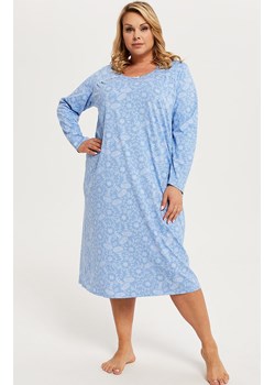 Jomala koszula nocna damska długi rękaw, Kolor błękitny-wzór, Rozmiar M, Italian Fashion ze sklepu Intymna w kategorii Koszule nocne - zdjęcie 142367488