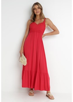 Czerwona Sukienka Stheuse ze sklepu Born2be Odzież w kategorii Sukienki - zdjęcie 142367619