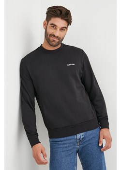 Calvin Klein bluza męska kolor czarny z nadrukiem ze sklepu ANSWEAR.com w kategorii Bluzy męskie - zdjęcie 142368415