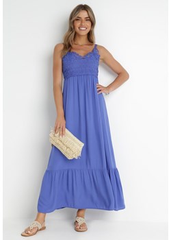 Niebieska Sukienka Stheuse ze sklepu Born2be Odzież w kategorii Sukienki - zdjęcie 142369887