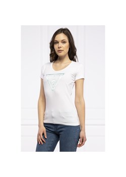 GUESS JEANS T-shirt PEACE | Regular Fit ze sklepu Gomez Fashion Store w kategorii Bluzki damskie - zdjęcie 142384005