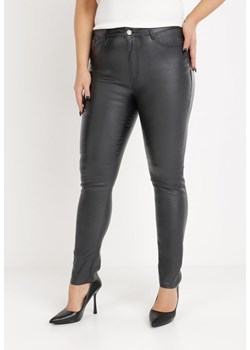 Czarne Spodnie Thelamene ze sklepu Born2be Odzież w kategorii Spodnie damskie - zdjęcie 142429285