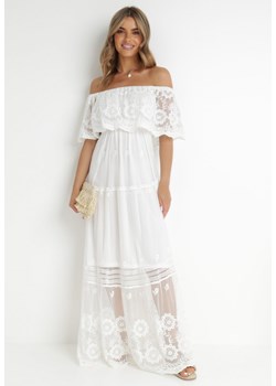 Biała Sukienka Masika ze sklepu Born2be Odzież w kategorii Sukienki - zdjęcie 142457109