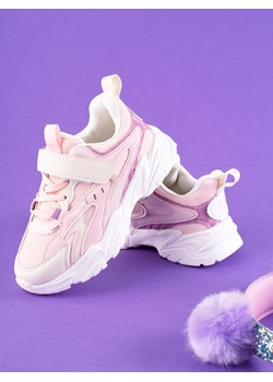 sneakersy dziecięce shelovet na grubej podeszwie różowe ze sklepu czasnabuty.pl w kategorii Buty sportowe dziecięce - zdjęcie 142461617