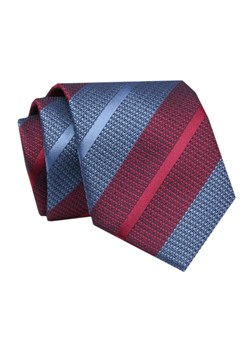 Krawat - ALTIES - Niebiesko Czerwone Pasy KRALTS0727 ze sklepu JegoSzafa.pl w kategorii Krawaty - zdjęcie 142509558