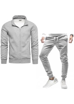 Zestaw dresowy męski spodnie i bluza szary Recea ze sklepu Recea.pl w kategorii Dresy męskie - zdjęcie 142510678