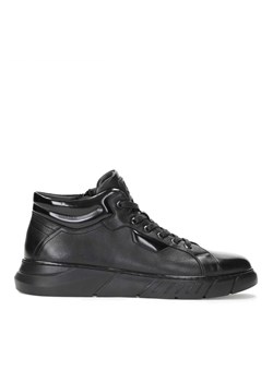 Czarne sneakersy męskie ze sklepu Kazar w kategorii Buty sportowe męskie - zdjęcie 142532676