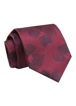 Krawat - ALTIES - Bordowy w Duże Kwiaty KRALTS0769 ze sklepu JegoSzafa.pl w kategorii Krawaty - zdjęcie 142557058