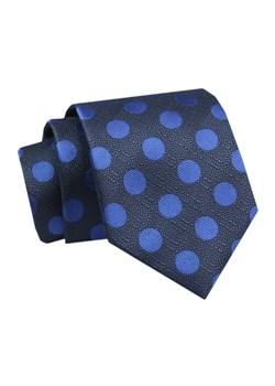 Krawat - ALTIES - Granat w Niebieskie Grochy KRALTS0773 ze sklepu JegoSzafa.pl w kategorii Krawaty - zdjęcie 142557088