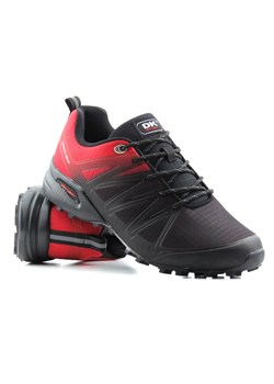 Buty męskie sportowe, adidasy do biegania - DK Speed Grip VB16795, czarnoczerwone ze sklepu ulubioneobuwie w kategorii Buty sportowe męskie - zdjęcie 142558238