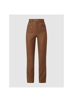Spodnie o kroju slim z imitacji skóry ze sklepu Peek&Cloppenburg  w kategorii Spodnie damskie - zdjęcie 142591275