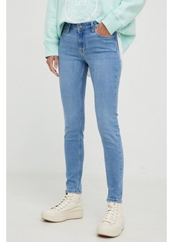 Lee jeansy Scarlett Partly Cloudy damskie medium waist ze sklepu ANSWEAR.com w kategorii Jeansy damskie - zdjęcie 142627659