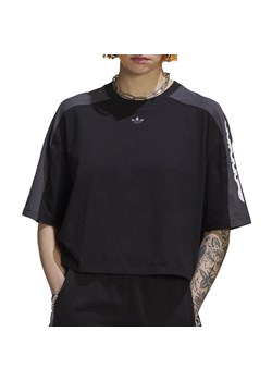 Koszulka adidas Originals Blocked Graphic Crop HF2128 - czarna ze sklepu streetstyle24.pl w kategorii Bluzki damskie - zdjęcie 142637298