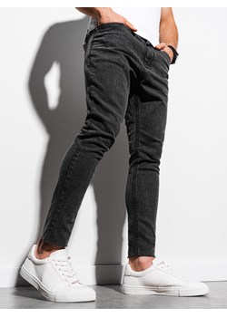 Spodnie męskie jeansowe - czarne V3 P923 ze sklepu ombre w kategorii Jeansy męskie - zdjęcie 142719745
