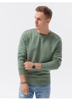 Bluza męska bez kaptura bawełniana B1146 - zielona ze sklepu ombre w kategorii Bluzy męskie - zdjęcie 142719906
