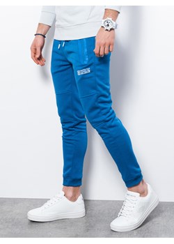 Spodnie męskie dresowe joggery P902 - niebieski ze sklepu ombre w kategorii Spodnie męskie - zdjęcie 142720847