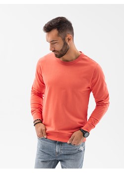 Bluza męska bez kaptura B1153 - koralowa ze sklepu ombre w kategorii Bluzy męskie - zdjęcie 142721057