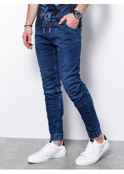 Spodnie męskie jeansowe joggery P907 - niebieskie ze sklepu ombre w kategorii Jeansy męskie - zdjęcie 142723368