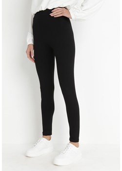 Czarne Legginsy Eryssan ze sklepu Born2be Odzież w kategorii Spodnie damskie - zdjęcie 142728309
