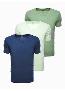 Zestaw koszulek bawełnianych 3-pak - mix V6 Z29 ze sklepu ombre w kategorii T-shirty męskie - zdjęcie 142748206