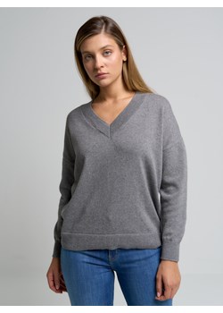 Sweter damski z dodatkiem kaszmiru szary Vina 902 ze sklepu Big Star w kategorii Swetry damskie - zdjęcie 142763368