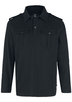 Brandit - Jersey Polo Shirt Willis Long Sleeve - Longsleeve - czarny ze sklepu EMP w kategorii T-shirty męskie - zdjęcie 142768936