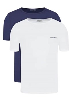 t-shirt męski emporio armani 111267 2r717 biały granatowy c-neck 2 pack ze sklepu Royal Shop w kategorii T-shirty męskie - zdjęcie 142771525