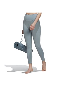 Legginsy adidas Yoga Studio 7/8 HC6639 - szare ze sklepu streetstyle24.pl w kategorii Spodnie damskie - zdjęcie 142788616