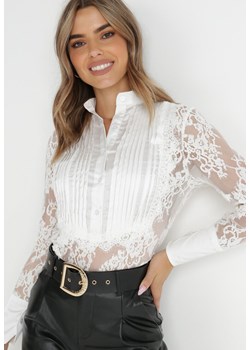 Biała Koszula Alcestra ze sklepu Born2be Odzież w kategorii Koszule damskie - zdjęcie 142797449