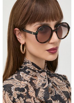 Gucci okulary przeciwsłoneczne damskie kolor brązowy ze sklepu ANSWEAR.com w kategorii Okulary przeciwsłoneczne damskie - zdjęcie 142827305