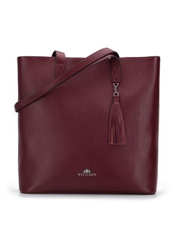 Torebka shopperka skórzana pionowa z chwostem ze sklepu WITTCHEN w kategorii Torby Shopper bag - zdjęcie 142852617