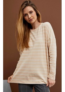 Bluza w paski 3902, Kolor beżowy, Rozmiar XS, Moodo ze sklepu Primodo w kategorii Bluzy damskie - zdjęcie 142859939
