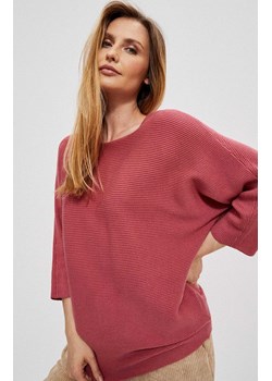 Sweter typu nietoperz 3904, Kolor brudny róż, Rozmiar S, Moodo ze sklepu Primodo w kategorii Swetry damskie - zdjęcie 142921036