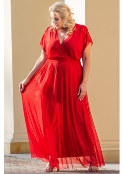 Sukienka tiulowa długa wyjątkowa MANUELA czerwona ze sklepu karko.pl w kategorii Sukienki - zdjęcie 142954885