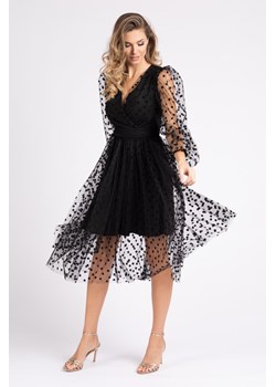Zwiewna sukienka w kropki lalita, rozmiary: - 36 ze sklepu VISSAVI w kategorii Sukienki - zdjęcie 142969205