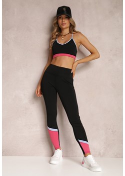 Czarno-Różowy 2-częściowy Komplet Sportowy Kaloreia ze sklepu Renee odzież w kategorii Komplety i garnitury damskie - zdjęcie 142980676