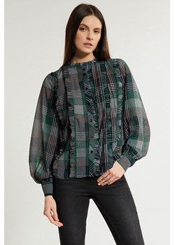 Wzorzysta bluzka damska z falbaną ze sklepu MONNARI w kategorii Bluzki damskie - zdjęcie 142990186