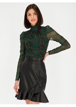 Czarna spódnica z falbanką L'AF Migle ze sklepu Eye For Fashion w kategorii Spódnice - zdjęcie 143172445