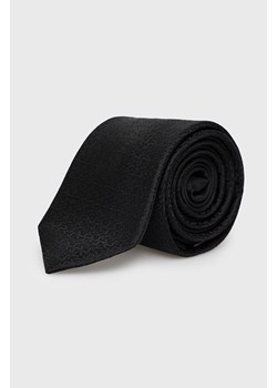 Michael Kors krawat jedwabny kolor czarny ze sklepu ANSWEAR.com w kategorii Krawaty - zdjęcie 143173319