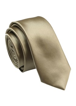 Krawat (Śledź) Męski 5 cm, Ciemne Złoto, Wąski, Gładki -ALTIES KRALTStani0791 ze sklepu JegoSzafa.pl w kategorii Krawaty - zdjęcie 143181628