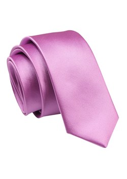 Krawat (Śledź) Męski 5 cm, Różowy, Wąski, Gładki -ALTIES KRALTStani0794 ze sklepu JegoSzafa.pl w kategorii Krawaty - zdjęcie 143181636