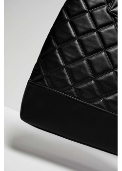 Duża torba z geometrycznym pikowaniem czarna ze sklepu Moodo.pl w kategorii Torby Shopper bag - zdjęcie 143223365