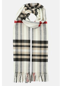 Szal Szaro-Kremowy w Kratę Tartan Unisex ze sklepu Lancerto S.A. w kategorii Dodatki męskie - zdjęcie 143291276