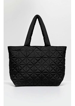 Duża pikowana torba typu shopper 3906, Kolor czarny, Rozmiar one size, Moodo ze sklepu Primodo w kategorii Torby Shopper bag - zdjęcie 143301175