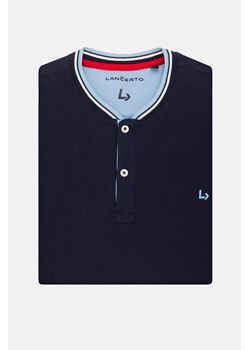 Koszulka Granatowa Polo Damian 2 ze sklepu Lancerto S.A. w kategorii T-shirty męskie - zdjęcie 143343075