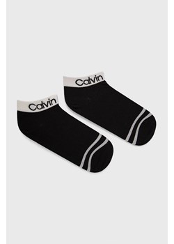 Calvin Klein Skarpetki (2-pack) damskie kolor czarny 701218775 ze sklepu ANSWEAR.com w kategorii Skarpetki damskie - zdjęcie 143388517